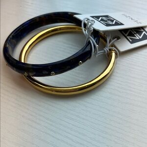 Zenzii Gold and Blue Bracelet Set